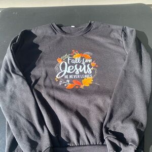 Black Fall Themed wonans Sweatshirt